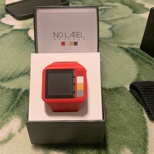 COPY - (Red) No Label Men’s Digital watch